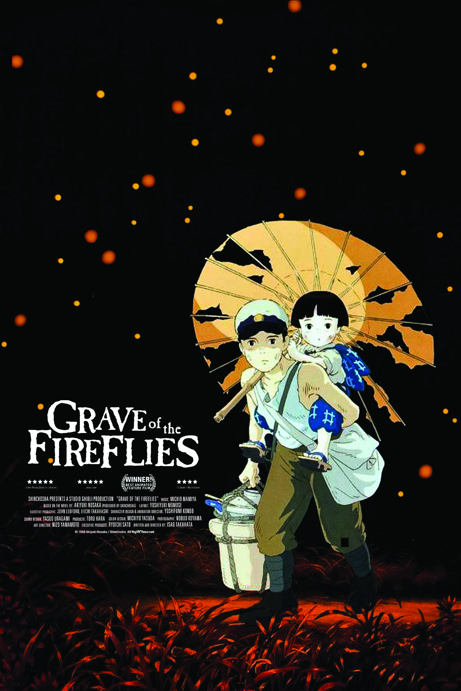 دانلود انیمیشن Grave of the Fireflies 1988 با دوبله فارسی