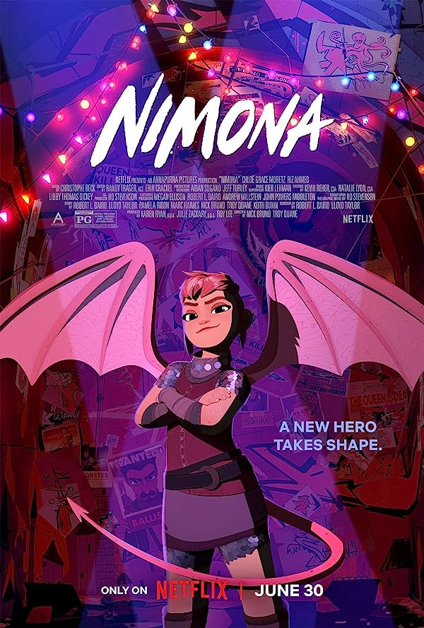 دانلود انیمیشن Nimona 2023 با دوبله فارسی و زیرنویس چسبیده